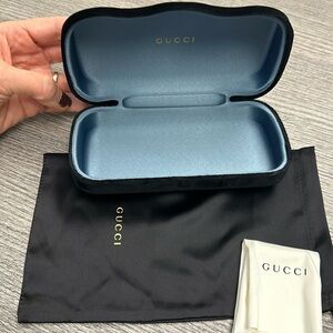 Black Velvet Gucci Sunglasses Case Set